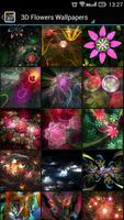 fleurs 3D Affiche
