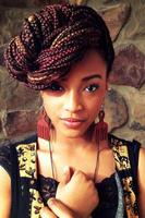 Moda afro peinado Poster
