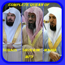 APK Sudais,Shuraim,Mahir QURAN MP3