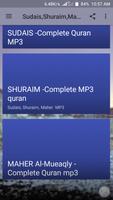Sudais,Shuraim,Mahir QURAN MP3 ภาพหน้าจอ 1