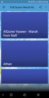 Full Quran Warsh MP3 capture d'écran 1