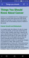 Know about CANCER Disease capture d'écran 3
