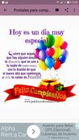 Feliz Cumpleaños. Mensajes تصوير الشاشة 2