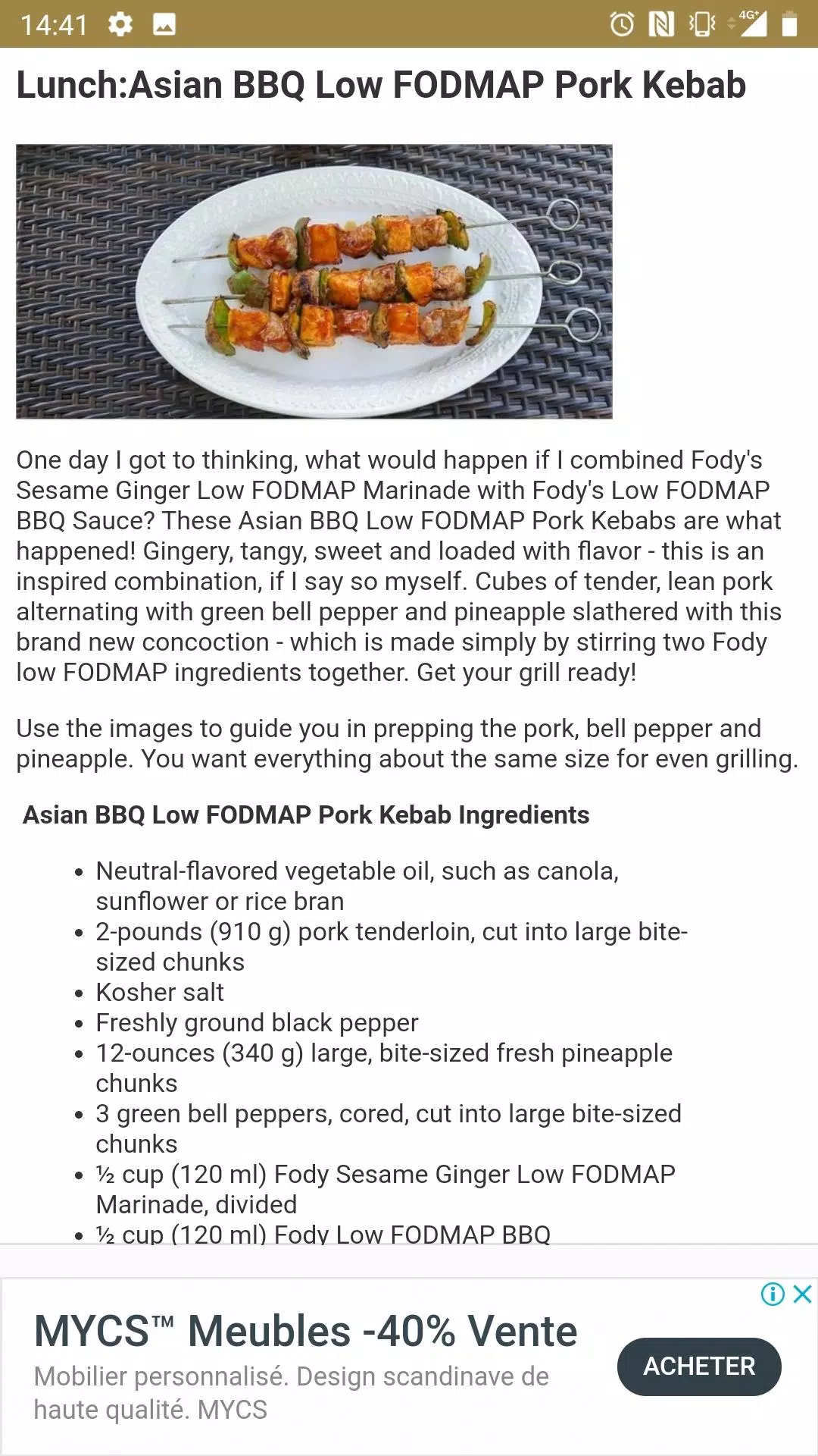 Low fodmap Diet - 30 days meal Plan for Android - APK Download