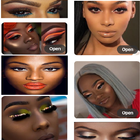 Black Beauty Makeup Tutorials. 아이콘