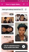 Black Beauty Makeup Tutorials. 스크린샷 1