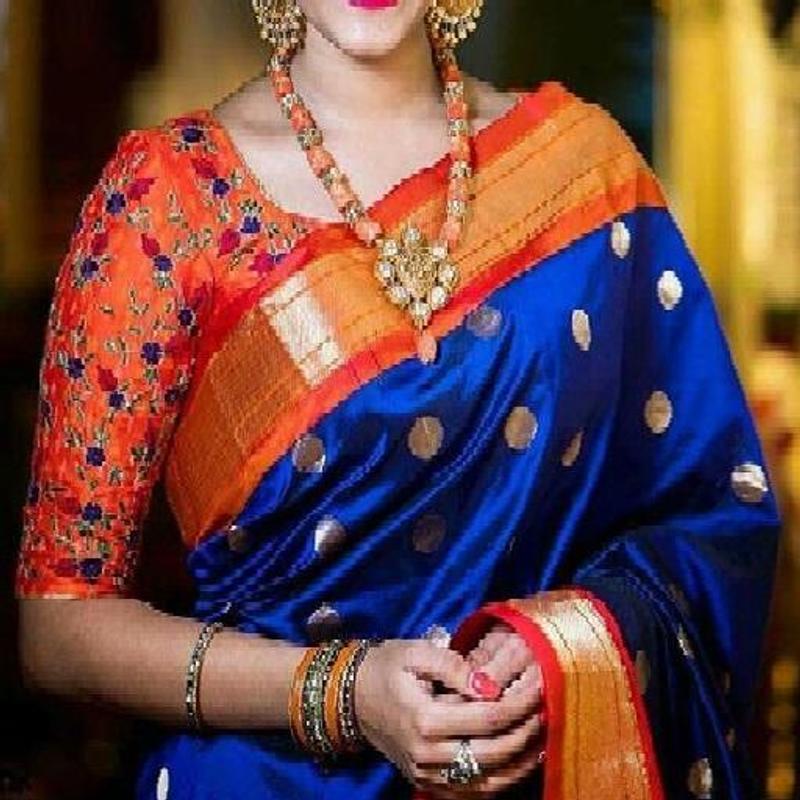 blouse design in paithani