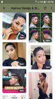 Black Girls Haircut Styles. Affiche