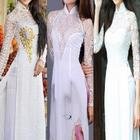 Ao Dai White Lace Styles. icône