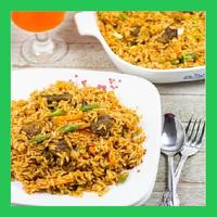 African Rice Dishes & Recipes. Affiche