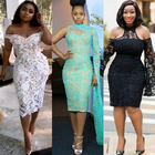 9ja Lace Short Gown Styles. icône