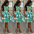 Short Ankara Flare Gowns