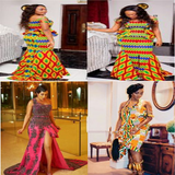 Wedding Ghana Kente Dresses icône