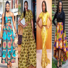 African Style Top & Long Skirt ikona