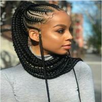 Black Women Box Braids Styles Affiche