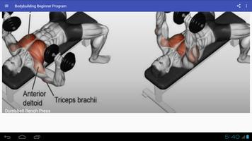 Bodybuilding Beginner Program screenshot 1