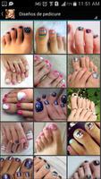 Diseños de pedicure poster
