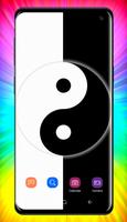 Yin Yang Wallpaper Affiche