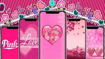 Love Pink Wallpaper Affiche