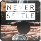 Never Settle Wallpaper ikona