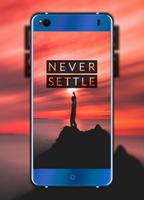 Never Settle Wallpaper الملصق