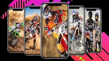 Motocross Wallpaper Affiche