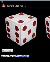 2 Dice Roller - 6 sided Affiche