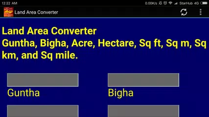 India Land Area Converter APK download