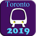 Carte du métro de Toronto 2018 (Canada) icône