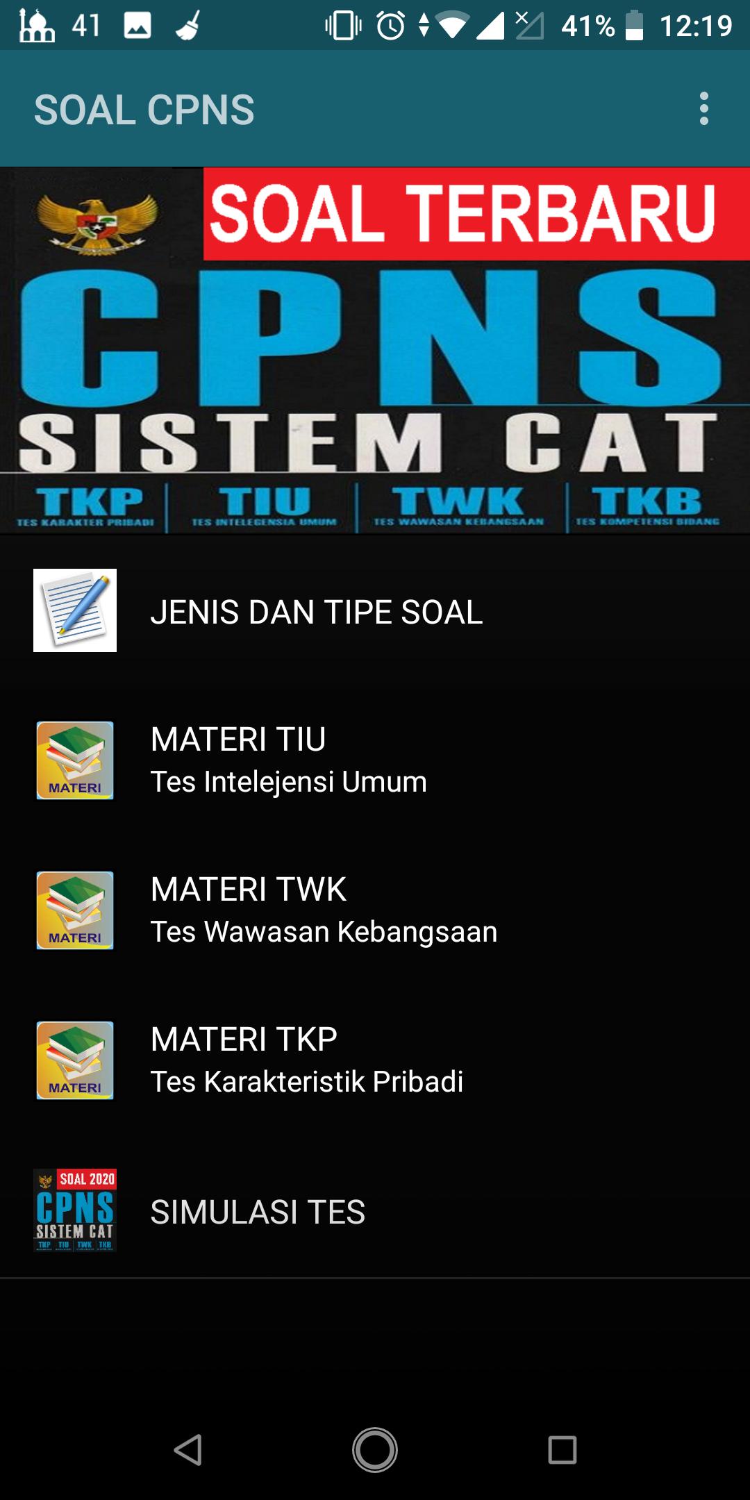 BANK SOAL 2020 2021 TES CPNS ASN PPPK CAT TPA SKD for