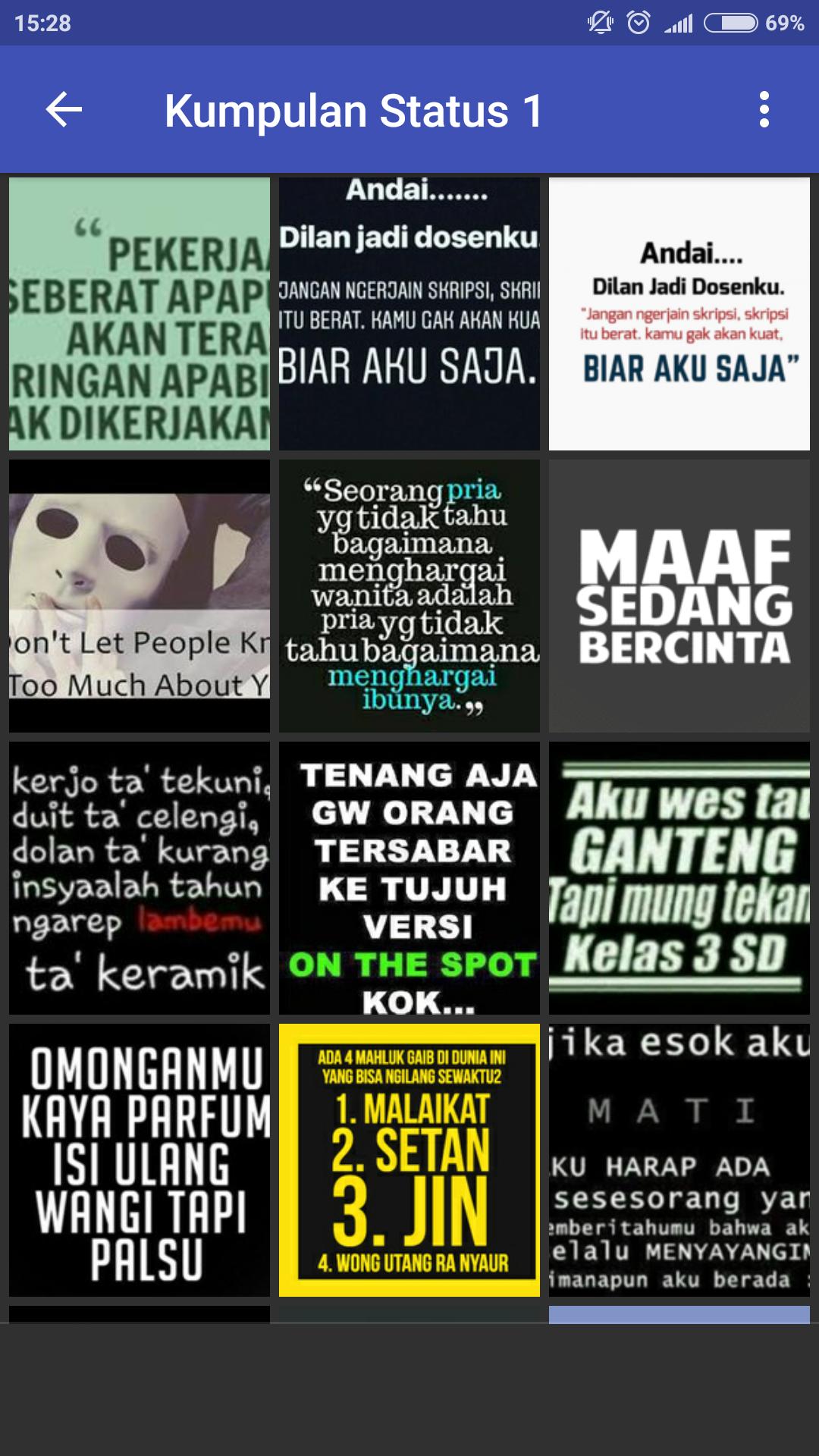 Status Dp Wa Wallpaper Unik Gokil Lucu Offline Pour Android