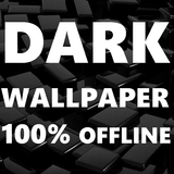 ikon DARK BLACK COOL WALLPAPER BACKGROUND SCREENSAVER