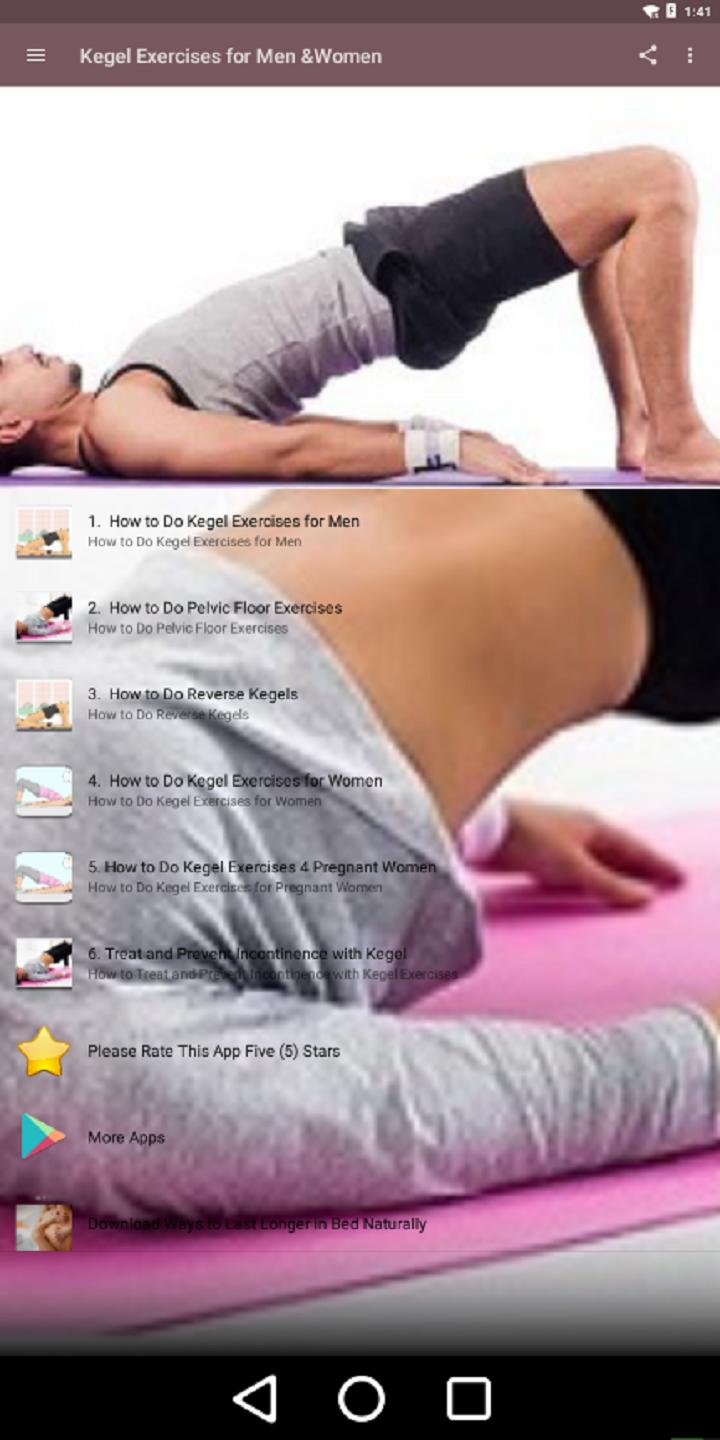 Kegel Exercises For Men Women A How To Guide For Android Apk