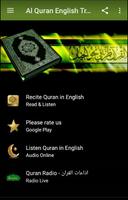 Corán con audio de traducción al inglés Poster