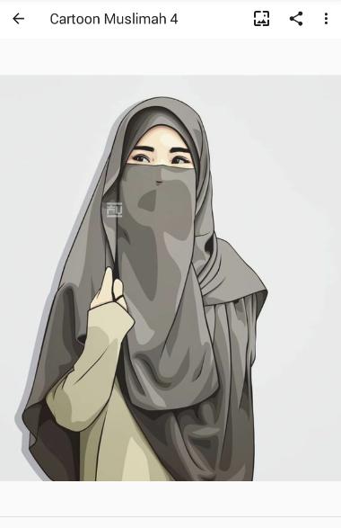 56 Gambar Kartun Muslimah Ig Terbaru