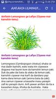 Amfanin Lemongrass(Ciyawa mai Kamshin Lemo) capture d'écran 1