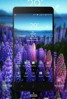Purple Flower Wallpaper poster