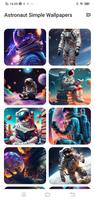 Astronaut Simple Wallpapers ポスター