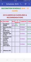 برنامه‌نما Vaccine & Vaccination Schedules. عکس از صفحه