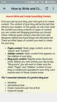 Blogging Guide capture d'écran 2