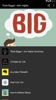 Think Bigger - Aim Higher Plakat