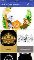 How to Draw Animals Plakat