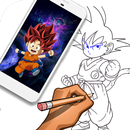 How to Draw Goku [Bonus DB Goku Fan Art Wallpaper] APK