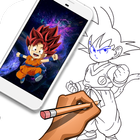 How to Draw Goku [Bonus DB Goku Fan Art Wallpaper] Zeichen