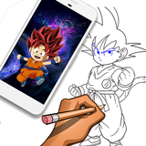 How to Draw Goku [Bonus DB Goku Fan Art Wallpaper] Zeichen