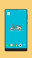 Scooter Wallpaper Art-poster