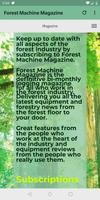 Forest Machine Magazine Affiche