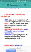 50 drugs in emergency स्क्रीनशॉट 1