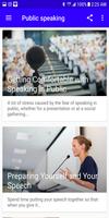 Public Speaking Skills poster