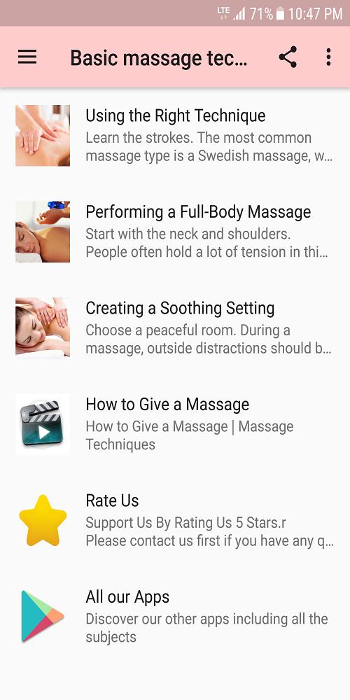 Basic massage techniques for Android - APK Download